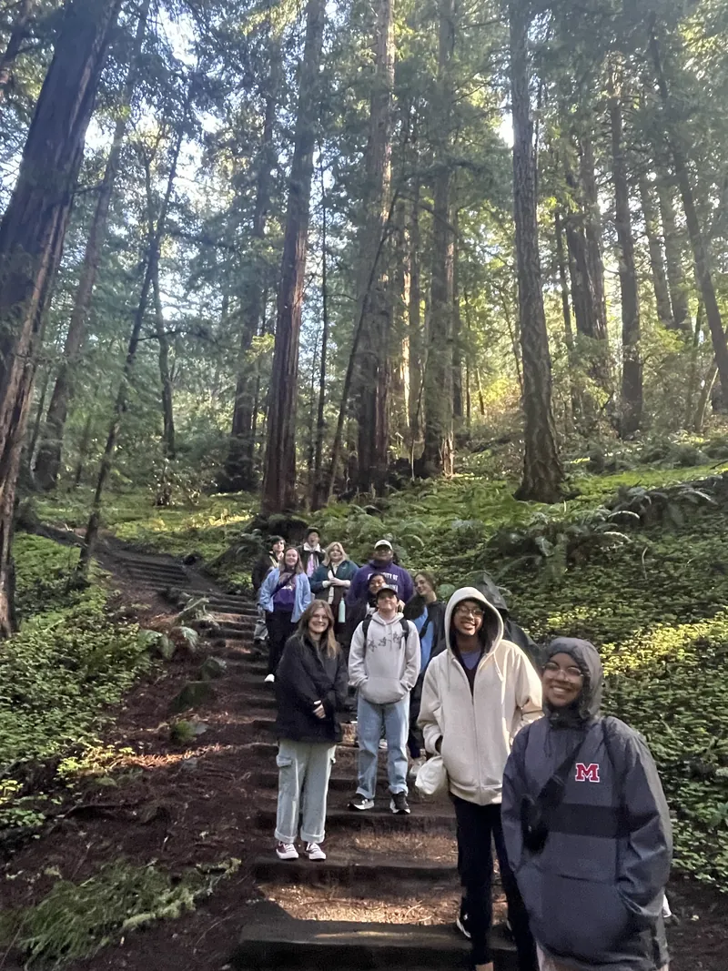 Group photo on nature trail