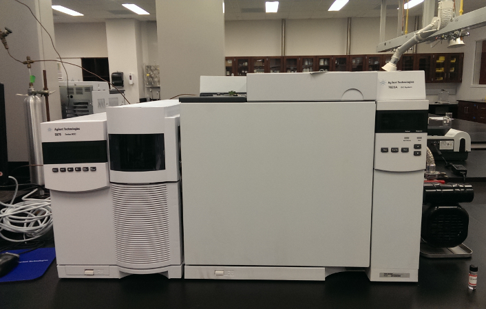Agilent 7820A GC with Agilent 5975 Mass Spectrometer