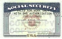 social security sample