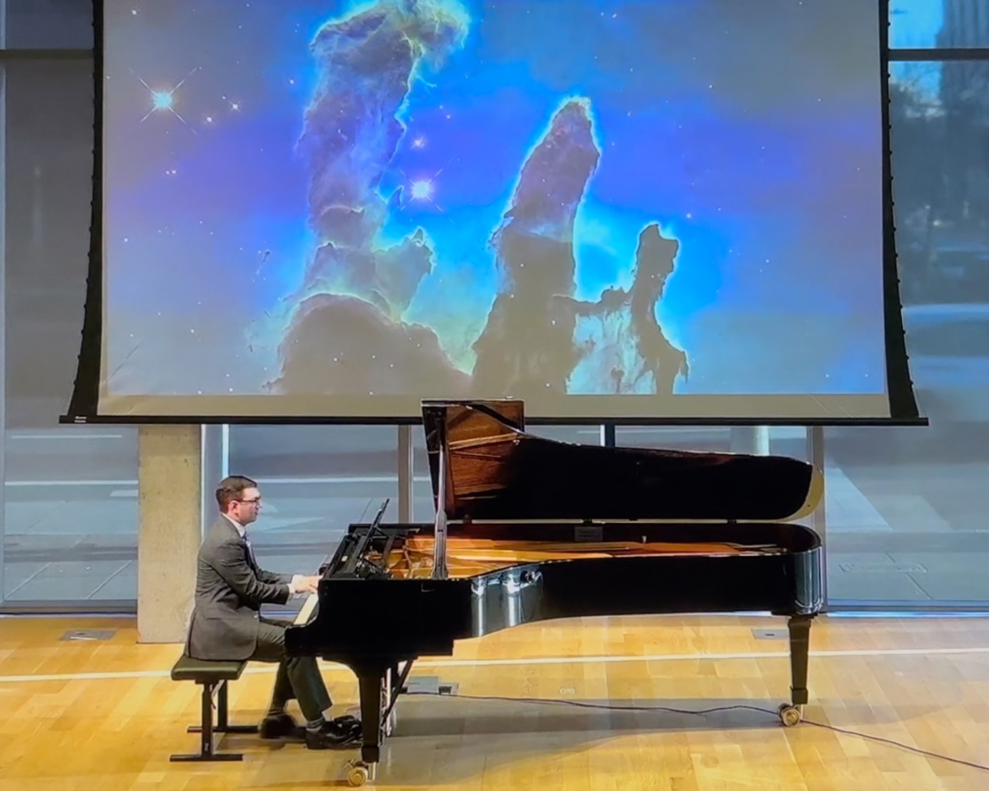 Dr. Martin Hebel performs at the San Francisco Conservatory of Music.